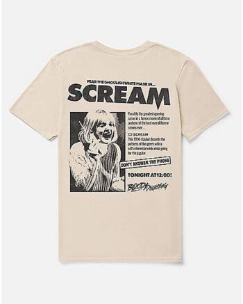 Scream x Bloody Disgusting TV Guide T Shirt