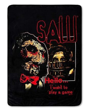 Want to Play A Game Fleece Blanket - Saw