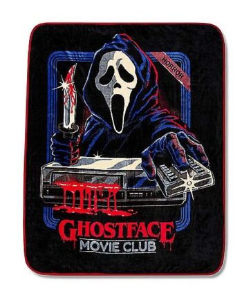 Ghost Face Movie Club Fleece Blanket