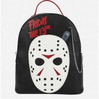 Jason Voorhees Mask Mini Backpack with Meat Cleaver Pouch - Friday the 13th