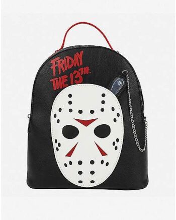 Jason Voorhees Mask Mini Backpack with Meat Cleaver Pouch - Friday the 13th