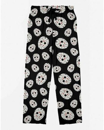 Jason Voorhees Mask Print Lounge Pants - Friday the 13th