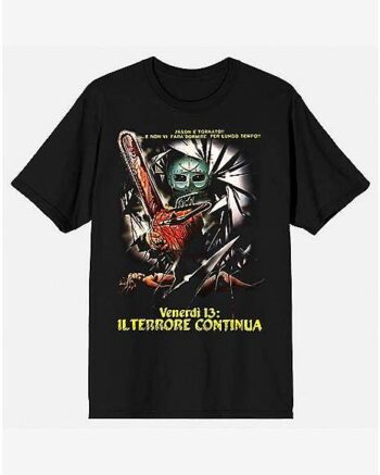 The Final Chapter Italian Poster T Shirt - Friday the 13th