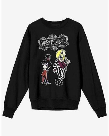 Beetlejuice and Lydia Animated Crewneck Sweatshirt