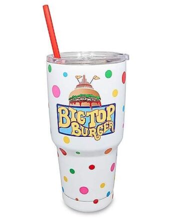 Big Top Burger Travel Mug with Straw 30 oz. - Killer Klowns from Outer Space