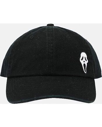 Black Ghost Face Icon Dad Hat