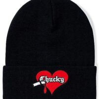 Chucky Heart Patch Cuff Beanie Hat