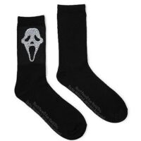 Ghost Face Rhinestone Crew Socks