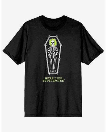 Here Lies Beetlejuice Coffin T Shirt