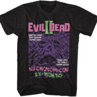 American Classics Evil Dead II Movie T-Shirt Ex-Mortis Mens Short Sleeve T Shirts 80s Horror Film Graphic Tees