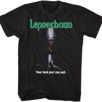 American Classics Leprechaun Movie Your Luck Just Ran Out Adult Short Sleeve T Shirts Graphic Tees