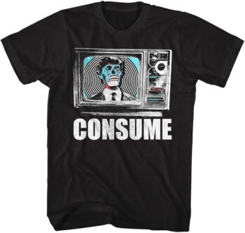 American Classics They Live 80s Movie Alien Consume Adult Short Sleeve T Shirts Graphic Tees