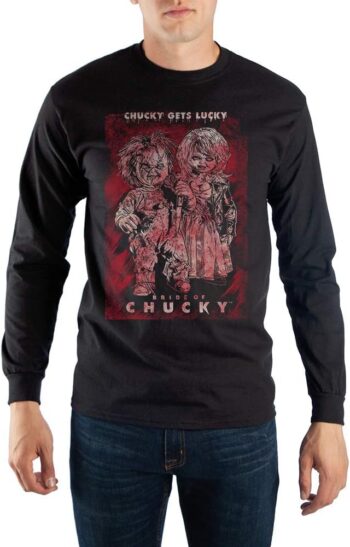 Bioworld Bride of Chucky Horror Movie Mens Graphic Tee