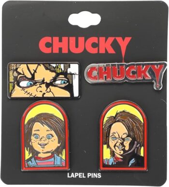 Bioworld Chucky Set of 4 Enamel Pins