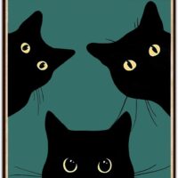 Black Cat Are You Pooping Funny Tin Signs Bathroom Wall Decor 8 x 12 Inch (918)