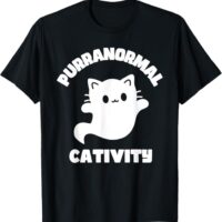 Cute Kawaii Cat Purranormal Cativity T-Shirt