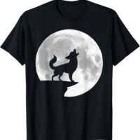 Fun Chihuahua Howling Full Moon Halloween T-Shirt