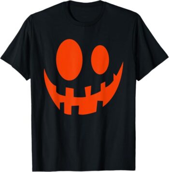 Fun Pumpkin Jack O Lantern Face Halloween T-Shirt