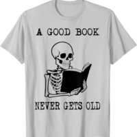 Fun Reading Book Lover Bookworm Skeleton T-Shirt