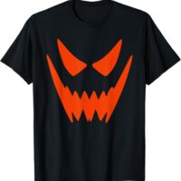 Fun Scary Spooky Pumpkin Jack O Lantern Face Halloween T-Shirt