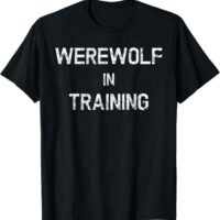 Fun Simple Costume Werewolf Vintage Style Halloween T-Shirt