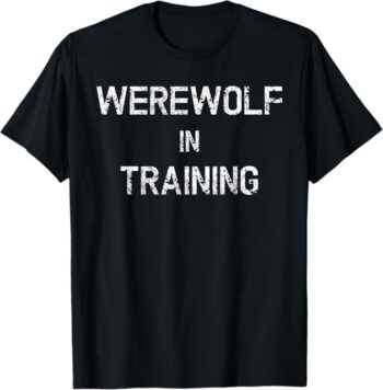 Fun Simple Costume Werewolf Vintage Style Halloween T-Shirt