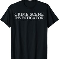 Fun Simple Crime Scene Investigator Halloween Costume T-Shirt