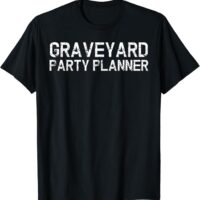 Fun Simple Graveyard Party Planner Halloween T-Shirt