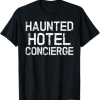 Fun Simple Haunted Hotel Concierge Halloween T-Shirt