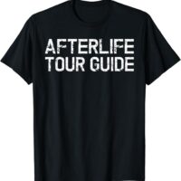 Fun Simple Paranormal Afterlife Tour Guide Halloween T-Shirt