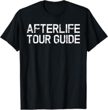 Fun Simple Paranormal Afterlife Tour Guide Halloween T-Shirt