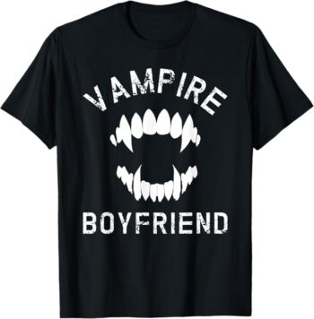 Fun Spooky Halloween Vampire Boyfriend T-Shirt