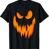 Fun Spooky Scary Pumpkin Jack O Lantern Face Halloween T-Shirt