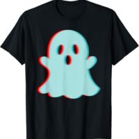 Fun Vibe Anaglyph Ghost Halloween T-Shirt