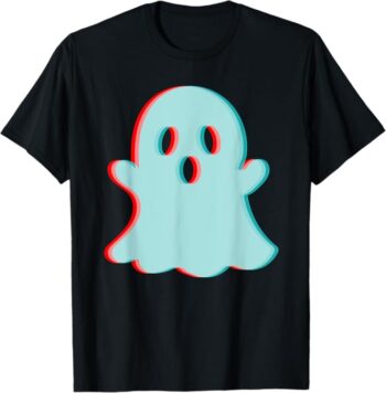 Fun Vibe Anaglyph Ghost Halloween T-Shirt