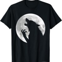 Fun Werewolf Full Moon Phase Halloween T-Shirt