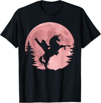 Funny Bigfoot Sasquatch Unicorn T-Shirt