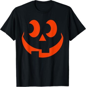 Funny Face Silly Pumpkin Jack O Lantern Halloween T-Shirt