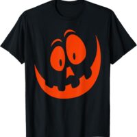 Funny Pumpkin Jack O Lantern Face Halloween T-Shirt