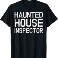 Funny Simple Paranormal Haunted House Inspector Costume T-Shirt