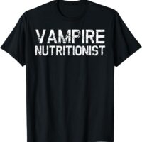 Funny Simple Vampire Nutritionist Halloween T-Shirt