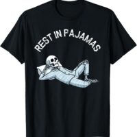 Funny Skeleton Resting Halloween T-Shirt