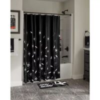 Ghost Face Knife Print Shower Curtain