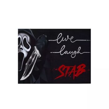 Live Laugh Stab Ghost Face Doormat