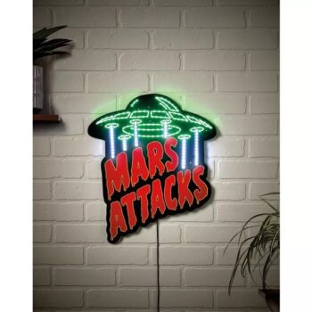 Mars Attacks Neon Light-Up Sign