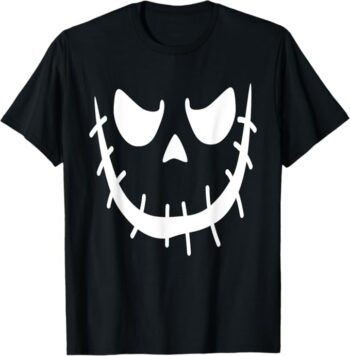 Pumpkin Spooky Fun Creepy Jack O Lantern Face Halloween T-Shirt