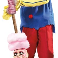 Spirit Halloween 6.2 Ft Cotton Candy Dan Animatronic | Animated Halloween Décor | Horror Decorations