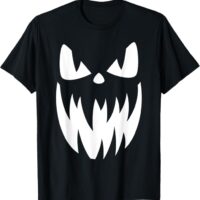 Spooky Fun Creepy Pumpkin Jack O Lantern Face Halloween T-Shirt