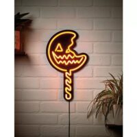 Trick 'r Treat Lollipop Neon LED Light-Up Sign