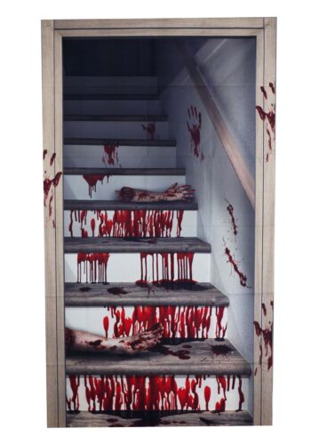 71" Bloody Horror Stairwell Curtain Halloween Decoration